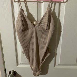 LA Hearts Beige Bodysuit